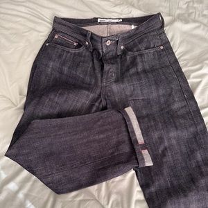 Naked and Famous x Frank and Oak - Weird Guy Raw Denim - Red Weft - size 30